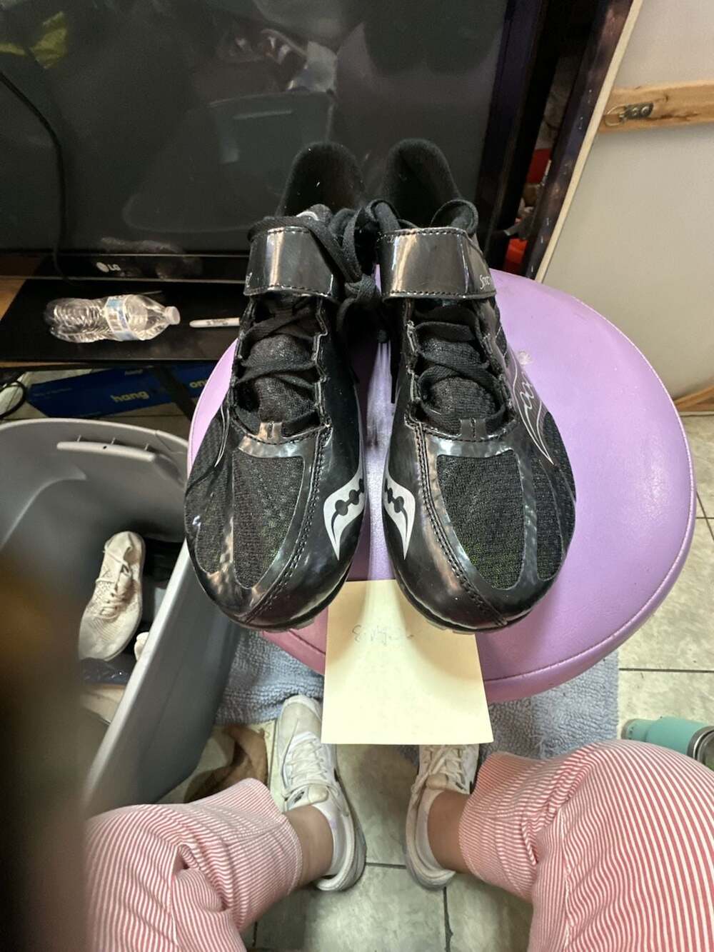 Saucony Spitfire Track Shoes Black Silver